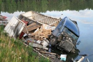 Datos de la caja negra en accidentes de camión