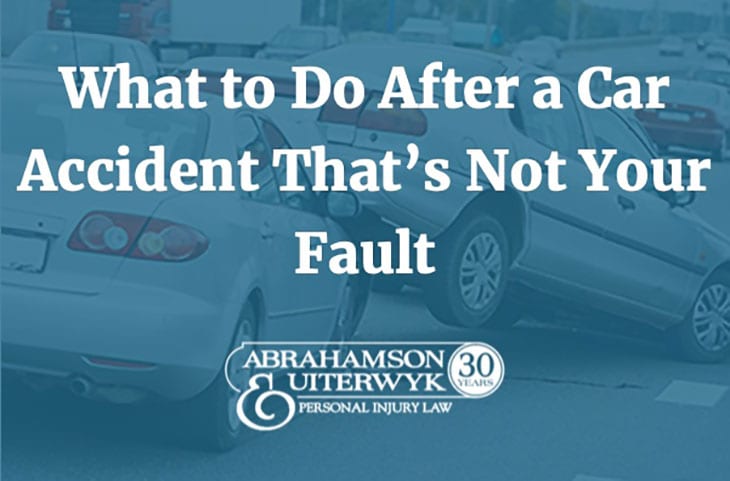 Had an accident not your fault