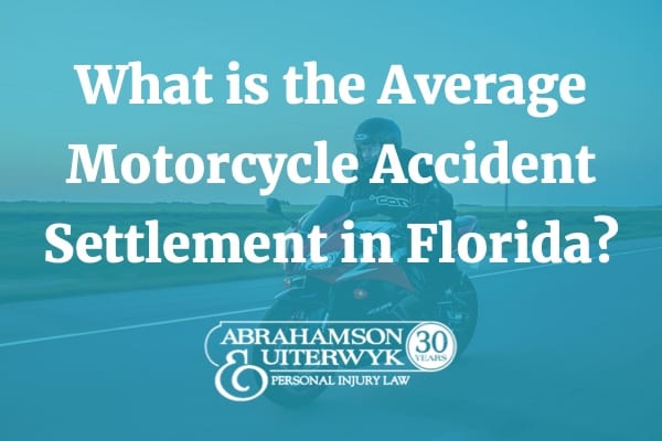 recent average motorcycle accident settlement