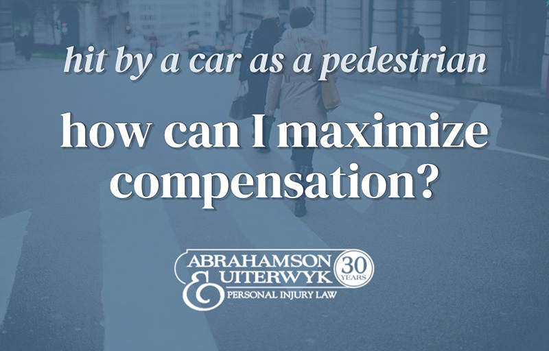 pedestrian hit by car compensation