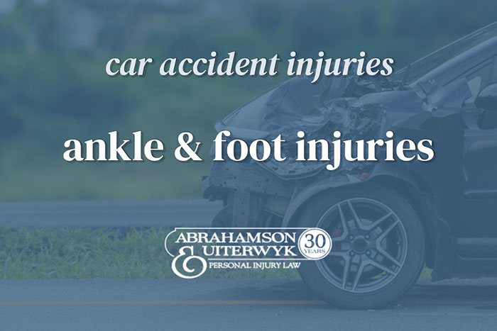 car accident ankle and foot injuries