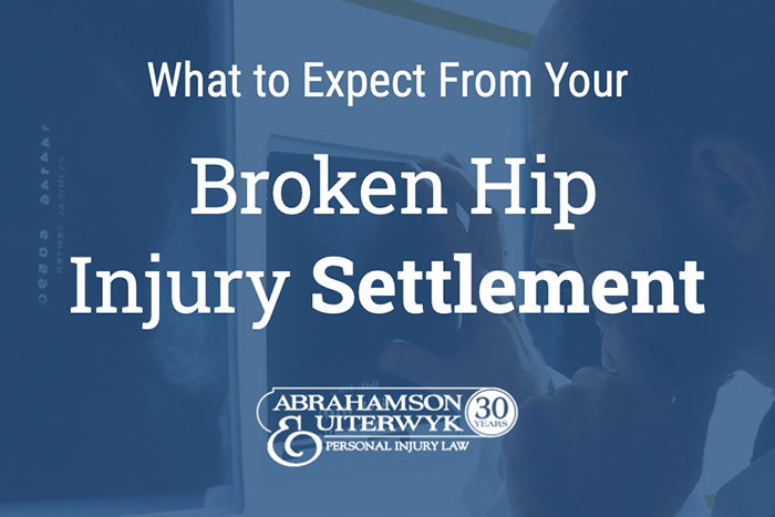 average settlement for broken hip