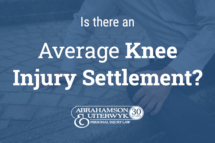 knee injury car accident settlement