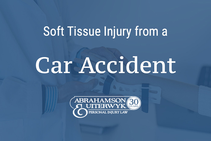 soft tissue damage car accident