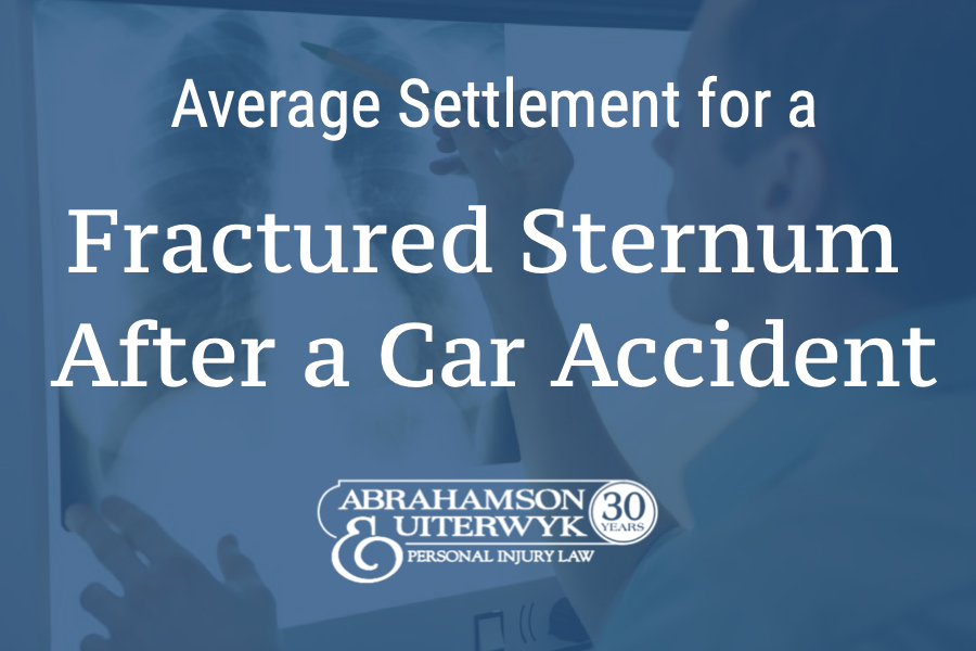 Average broken sternum car accident settlements in Florida