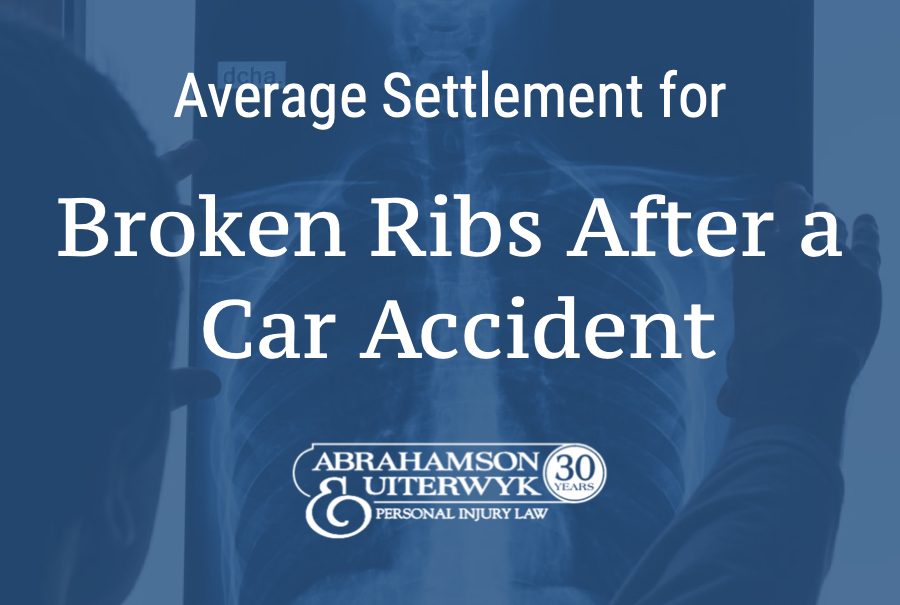 car accident broken ribs settlement