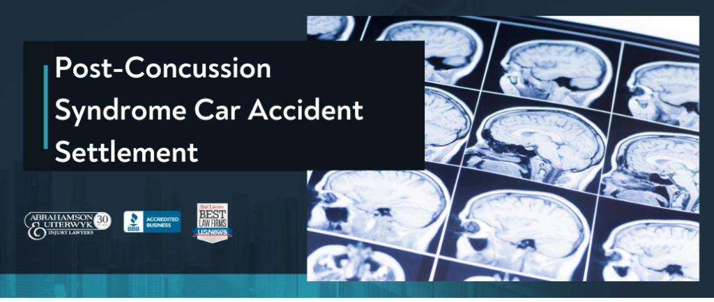 Post-Concussion Syndrome Car Accident Settlement
