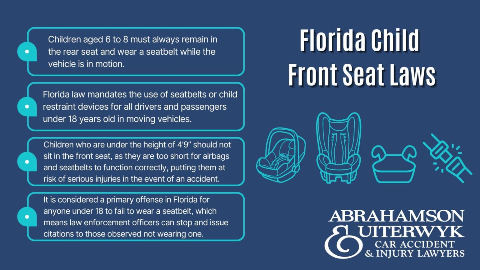 Child Seat Laws In Florida When Can Kids Sit In The Front Seat