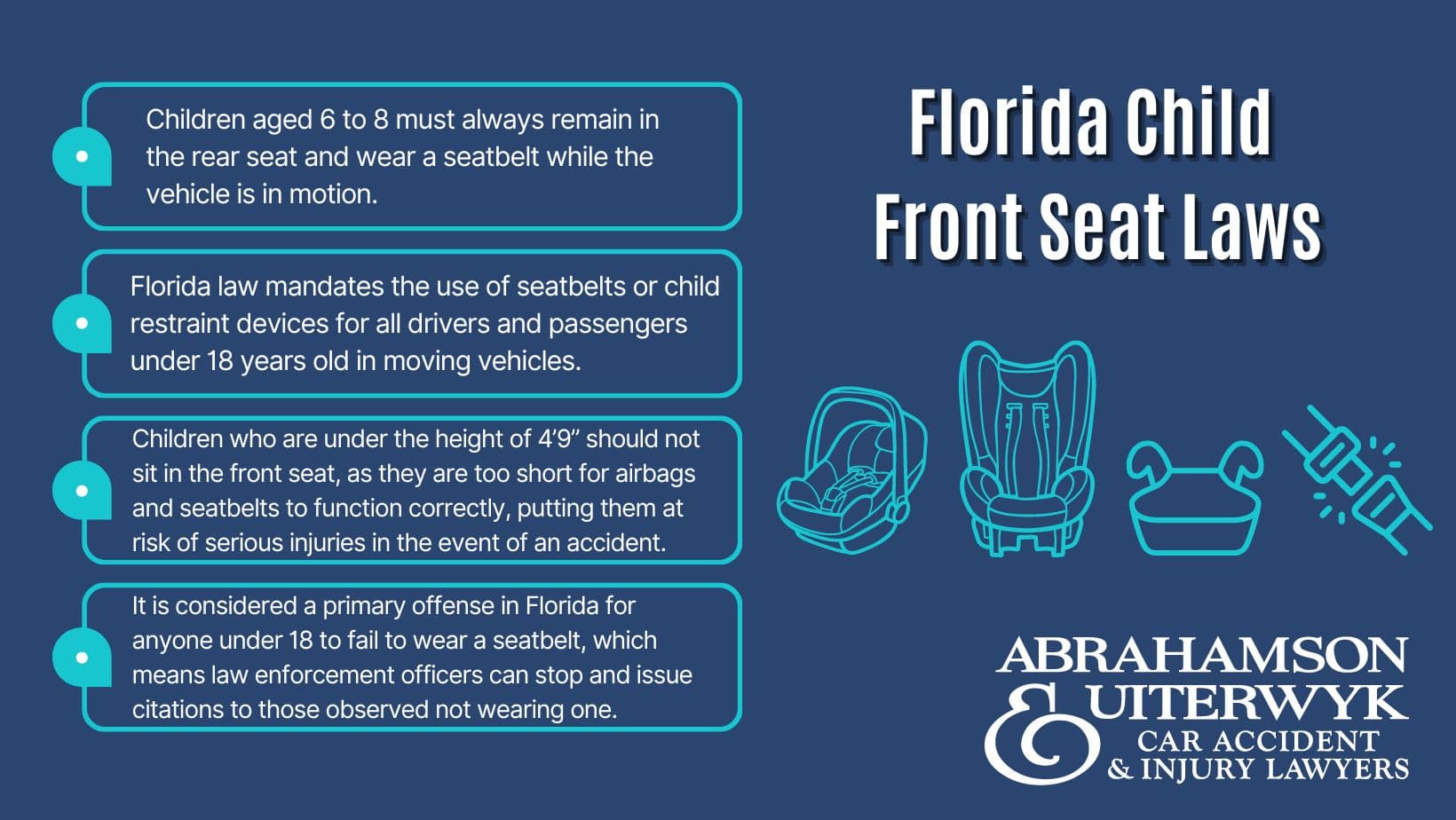 Child Seat Laws In Florida When Can Kids Sit The Front Requirements